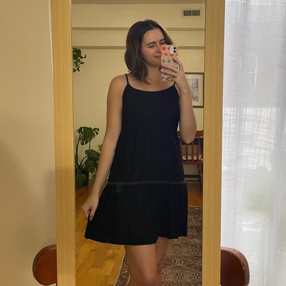 Black target sundress